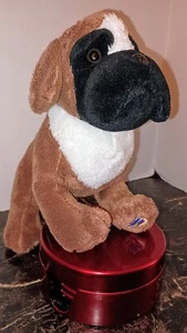 HtF WEBKINZ BOXER Homer Plush Stuffed Animal Cute Dog Realistic No Code - Picture 1 of 5