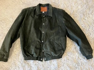 HERREN OLIVGRÜN WILDLEDER BOMBERJACKE VON ARTURO GR 44 BRANDNEU. GEFÜTTERT - Bild 1 von 11
