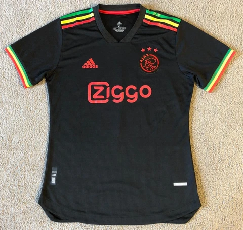 Adidas AJAX Amsterdam Bob Marley 3 Little Birds Women's Soccer Futbol Jersey  XL Cover