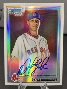 2010 Bowman Chrome Prospects Refractor 323/500 Felix Doubront Rookie Auto RC