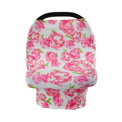 4 in 1 Multi-Use Cover for Nursing Baby Car Seat Stroller Scarf Shopping Cart Foto 1 de 4