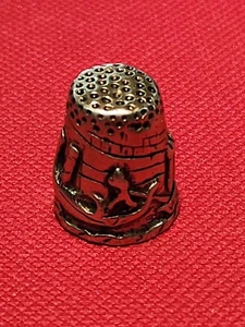 Antiguo dedal de plata de ley talla 005 muy ornamentado hermoso estado años 1800? - Imagen 1 de 12