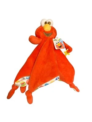 New Sesame Street Elmo Lovey 1st Blanky Security Blanket W/ Pacifier Holder - Image 1 of 4