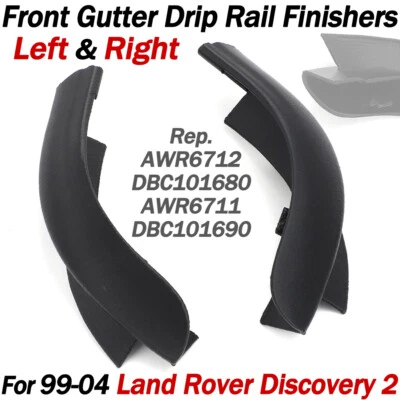 For Land Rover Discovery 2 Front Gutter Drip Rail Finishers - Left & Right Set — 第 1/4 张图片