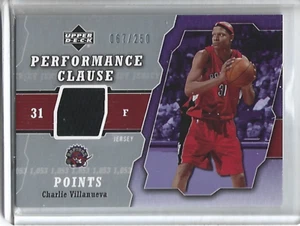 2005-06 Upper Deck Performance Clause Jerseys #PCJCV Charlie Villanueva (67/250) - Picture 1 of 2