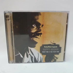 Nappy Brown Night Time Is The Right Time Savoy Jazz SVY17074 Audio CD 2 Disc - Picture 1 of 2