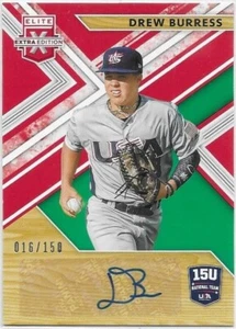 2019 Elite Extra Edition 15U USA Baseball Drew Burress Autograph Auto 16/150 - Bild 1 von 1