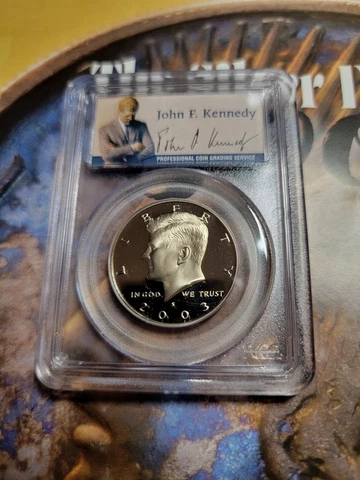 2003-S 50C  PCGS 69DCAM (Proof) Kennedy Half Dollar Cover