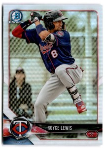 2018 Bowman Draft Chrome Refractors #BDC-87 ROYCE LEWIS  Minnesota Twins