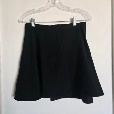 Mini falda sin forro Sonia Rykiel talla pequeña 38 negra lisa de lana crepé Foto 1 de 4