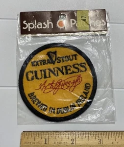 Birra Guinness Extra Stout nuova con scatola prodotta a Dublino Irlanda Splash Patch - Foto 1 di 3