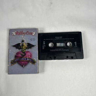 Motley Crue: Without You/Slice of Your Pie Cassette Single 1989 Cardboard Sleeve - Image 1 of 4