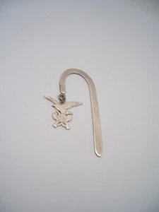 Alpinisti: Lesezeichen IN Silber 925 Mit Symbol - Haftmarker Buch - Plakette - Bild 1 von 3