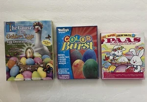 Lotto Vintage Kit Colorazione Uovo di Pasqua Decorazione Golden Egg Dudley’s Burst PAAS - Foto 1 di 4