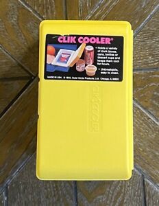 Vintage CLIK COOLER Mini Juice Box Insulated 7 x 4 x 3 Yellow CLEAN
