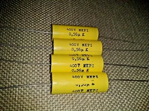 10pcs VINTAGE ELECTEL MKPI 0.56uF 560nF 400V HI END MKP TUBE AMP CAPS ! - Picture 1 of 1