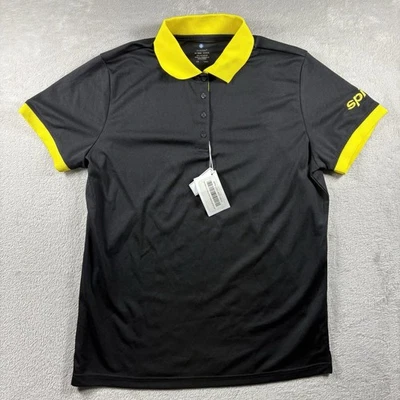 Spirit Airlines Women’s Large Black Embroidered Employee Polo Shirt NWT #3246 - Image 1 of 4