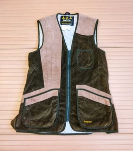 Barbour G1670 Ganton Jagd Schießweste Jacke C42 170CM Herren Cord Grün  - Bild 1 von 10