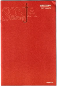 Sonja Reborn #1 CVR U FOC Bonus Red Blank Authentix Variant (bent corner) - Picture 1 of 2