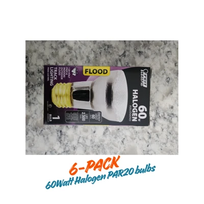 Fiet Par16 Indoor Flood 60 Medium Base Bulbs 6-Pack - Image 1 of 4