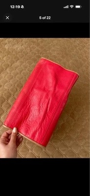 Women's See by Chloé pink & Tan Leather Satchel Boston Bag - Image 1 of 4