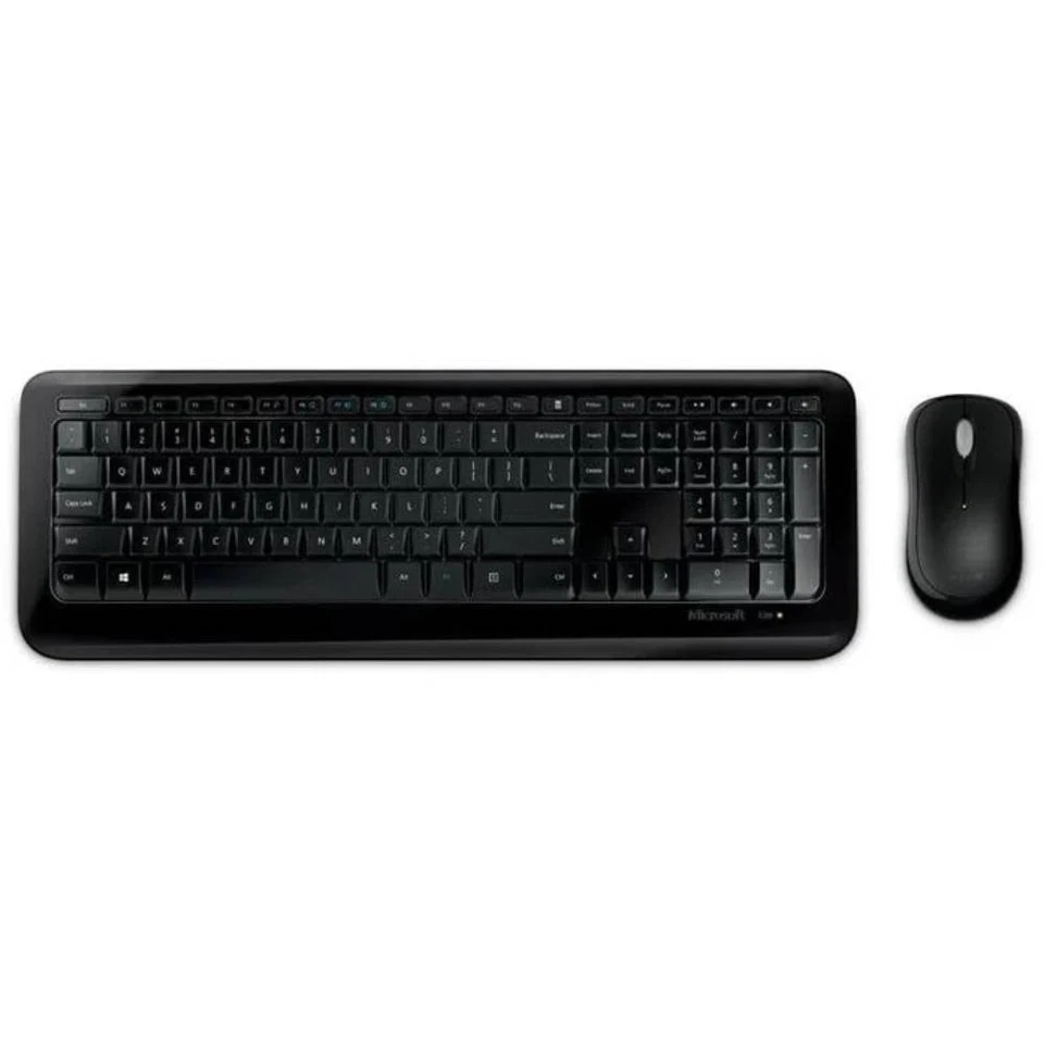 Microsoft Wireless Desktop 850 Euro English Keyboard & Mouse Set Black-PY9-00015 - Image 1 of 2