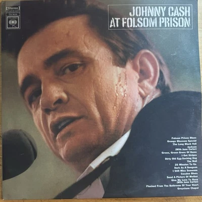 JOHNNY CASH AT FOLSUM PRISON U.S LP PRESSED ON SILVER VINYL LP - Image 1 of 3