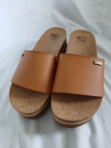 Reef Cushion Scout Hi Natural Womens Sandals Size 9 EXCELLENT CONDITION - Picture 1 of 10