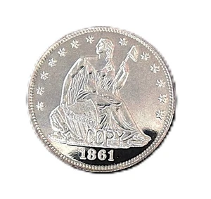 1861 Eidgenossen Silber PP (Kopie) #400240 - Bild 1 von 4