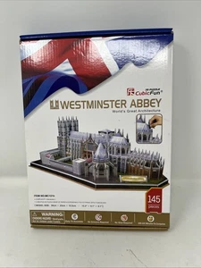 Westminster Abbey CubicFun 3D DIY Children's Puzzle 145 Pieces Paper Model - Picture 1 of 5