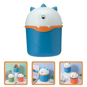  Schreibtischabfalleimer Müllbehälter Mit Deckel Süßer Mülldose Küchenmüll Kann - Bild 1 von 15