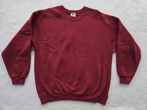Suéter Nike De Colección Para Hombres Mediano Rojo Bordado Swoosh Cuello Redondo Hecho en EE. UU. 90s - Imagen 1 de 11