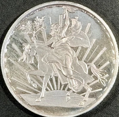 Moneda de Plata Fina México Libertad 1997, 2 Oz .999, 2 Onzas Libertad Plata FECHA CLAVE Foto 1 de 2