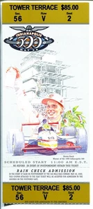 Biglietto gara 500 Indianapolis Stub 2000-1999 vincitore Kenny Brack-FN - Foto 1 di 2