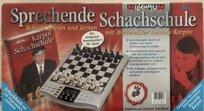 Sprechende Schachschule - Schachcomputer - Lernen mit Weltmeister Anatoly Karpov - Bild 1 von 2