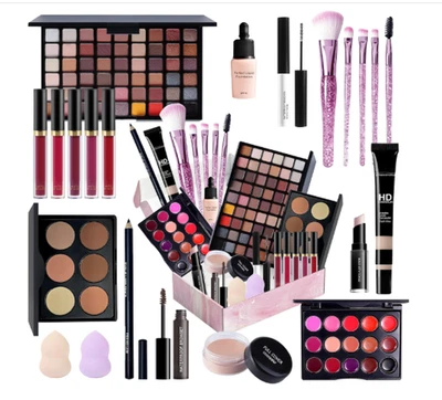 All in One Makeup Kit Makeup Kit for Women Full Kit Multipurpose Makeup ，eyeshad - Image 1 of 4