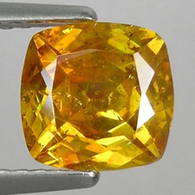 1.90 ct  ULTRA RARE ORANGE YELLOW ORANGE COLOR  NATURAL SPHALERITESPAIN 0124 ! - Image 1 of 2