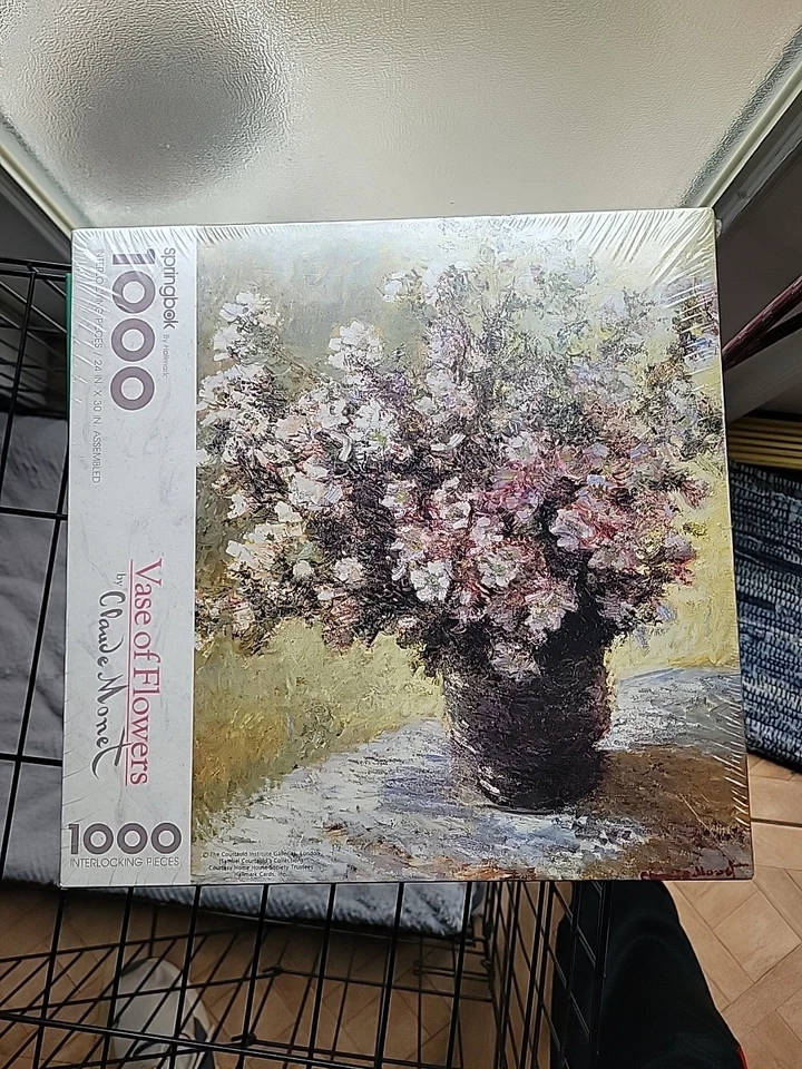 SPRINGBOK PUZZLE VASE OF FLOWERS CLAUDE MONET 1000 - Image 1 of 1