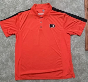 NHL Licensed Philadelphia Flyers Performance Golf Polo XXL - Foto 1 di 4
