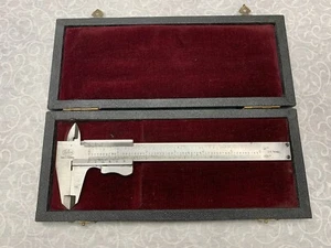 HELIOS 6" Vernier Caliper Micrometer with Original Case Made in GERMANY - Picture 1 of 12