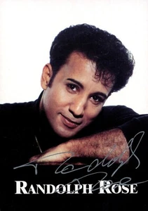 Handsignierte Autogrammkarte von Randolph Rose - SÄNGER - Bild 1 von 1