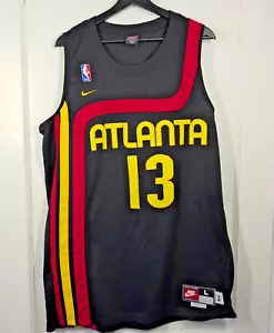 Camiseta deportiva vintage Nike Atlanta Hawks '74 rebobinada NBA Glenn Robinson 13 para hombre talla L usada en excelente estado - Imagen 1 de 9