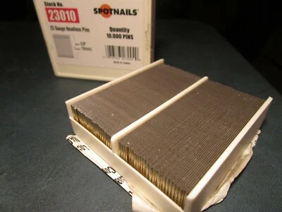 (10.000) 1" Longitud 23 Calibre Agujero Recto Acero Liso Sin Cabeza Neumático Pin Clavo Foto 1 de 2