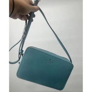 Kate Spade Sienna Umhängetasche rauchblau raffiniertes genarbtes Leder KC469 299 $ - Bild 1 von 5