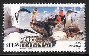 pc040 Mexico Conserva MNH paper 2 Sc#2271 Mc#2978A Et#mc040 coastal birds - Picture 1 of 1