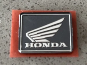 New Genuine Honda Motorcycle Wing Logo Yoke Badge Emblem 86150-KPG-910 - Picture 1 of 4