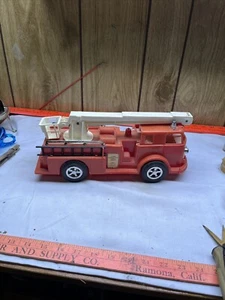 Vintage Processed Plastic Fire Truck With bucket ladder Las Angles Fire Dept - Picture 1 of 8