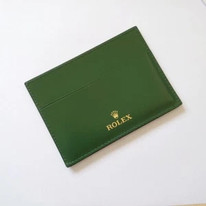 ROLEX KARTENETUI ETUI LEDER GRÜN KARTENHALTER CARD HOLDER REF. 4119209.05 - Bild 1 von 4