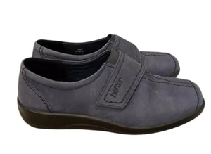 Zapatos planos de cuero azul marino ámbar más populares para dama talla 5 concepto cómodo - Imagen 1 de 11