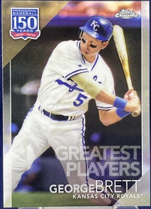 Topps Chrome Update 2019 GEORGE BRETT KANSAS CITY ROYALS GREATEST PLAYERS Insert - Picture 1 of 2